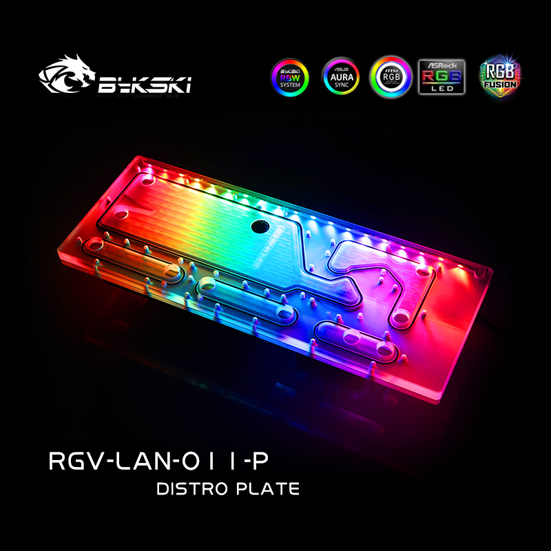 BYKSKI RGV-LAN-O11-P Акриловая – обзор и цена Distro Plate Ddc Pump Combo