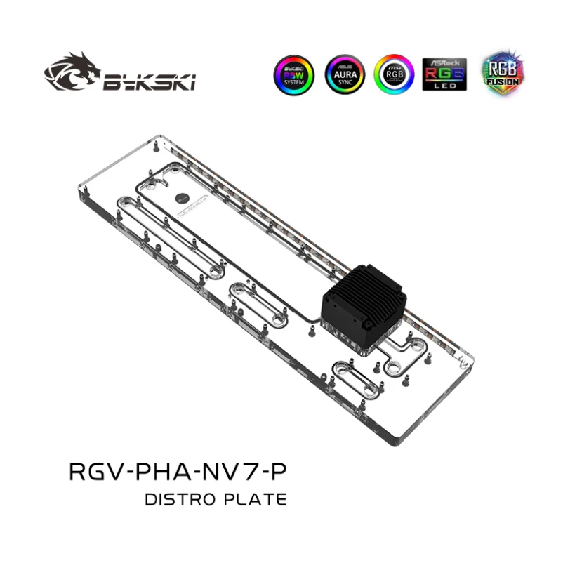 Bykski RGV-PHA-NV7-P – акрилов – обзор и цена Distro Plate Ddc Pump Combo